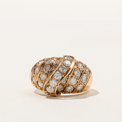 Cluster Set Diamond Dome Ring | 2.24ctw | SZ 8.25 |