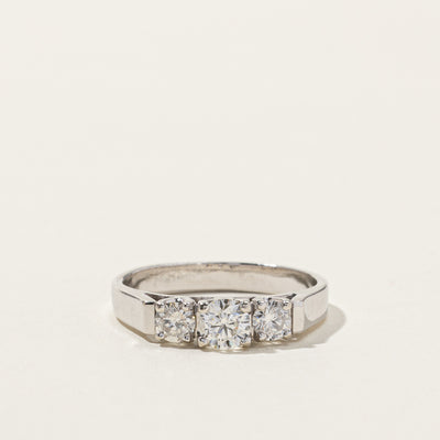 Three Stone Diamond Ring | 1.02ctw | SZ 9.75 |