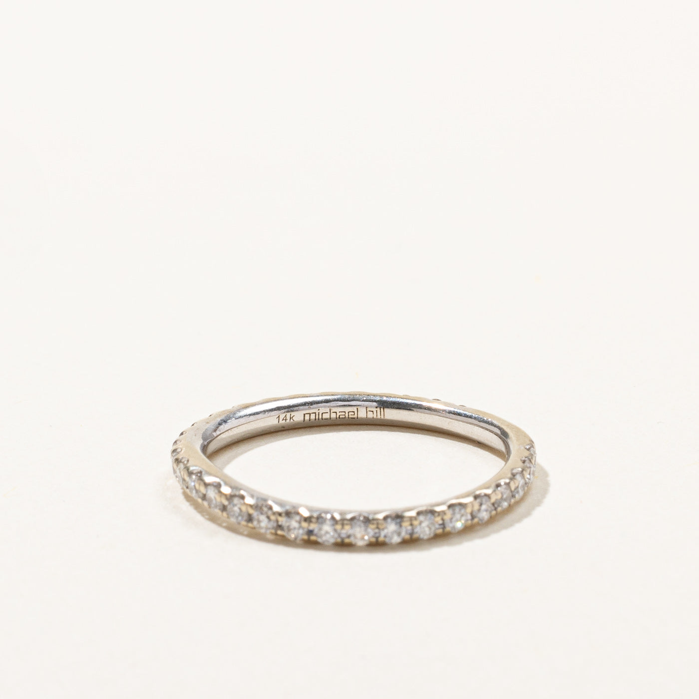 Pave Diamond Semi Eternity Contour Band | 0.40ctw | SZ 6 |