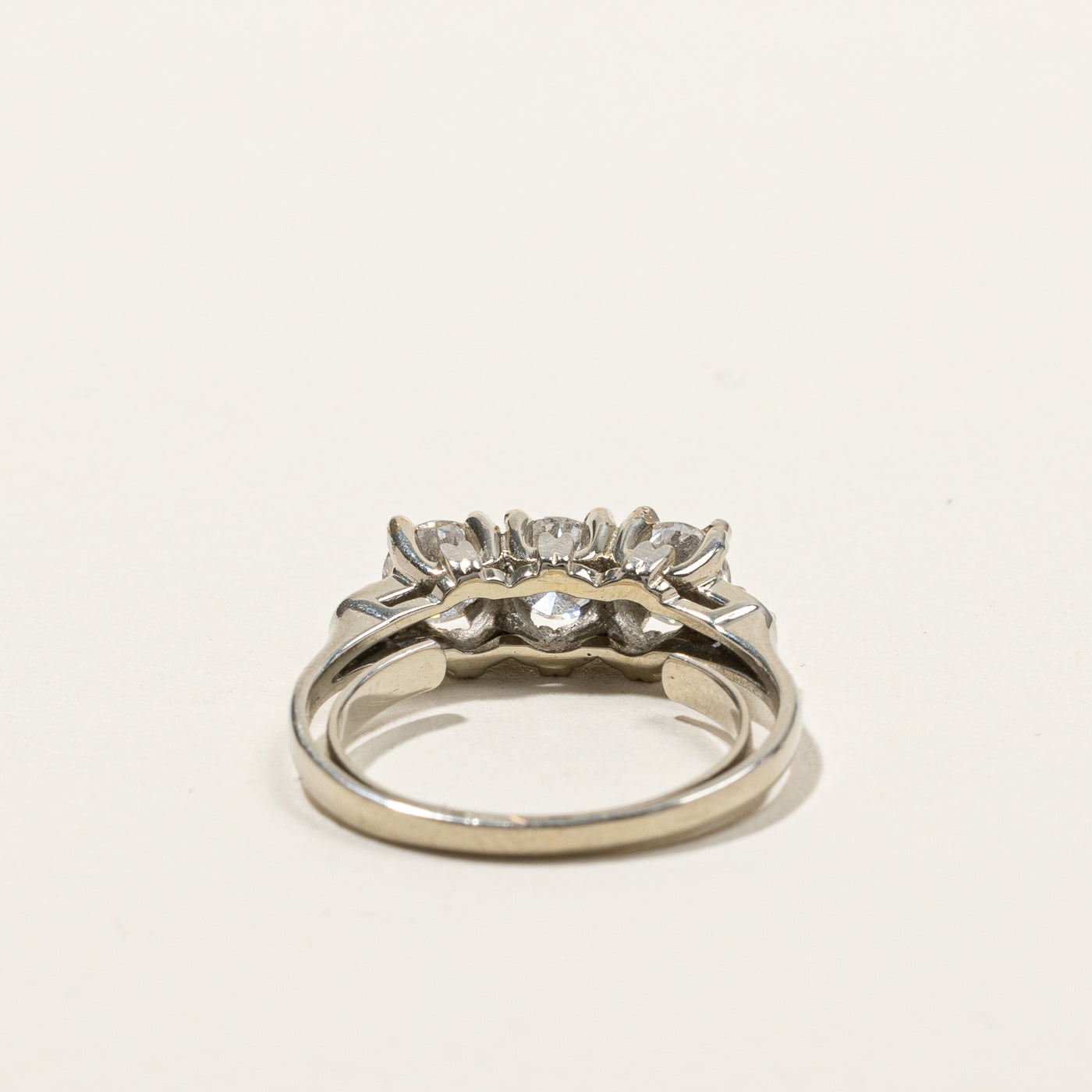 Three Stone Diamond Ring | 0.87ctw | SZ 6 |