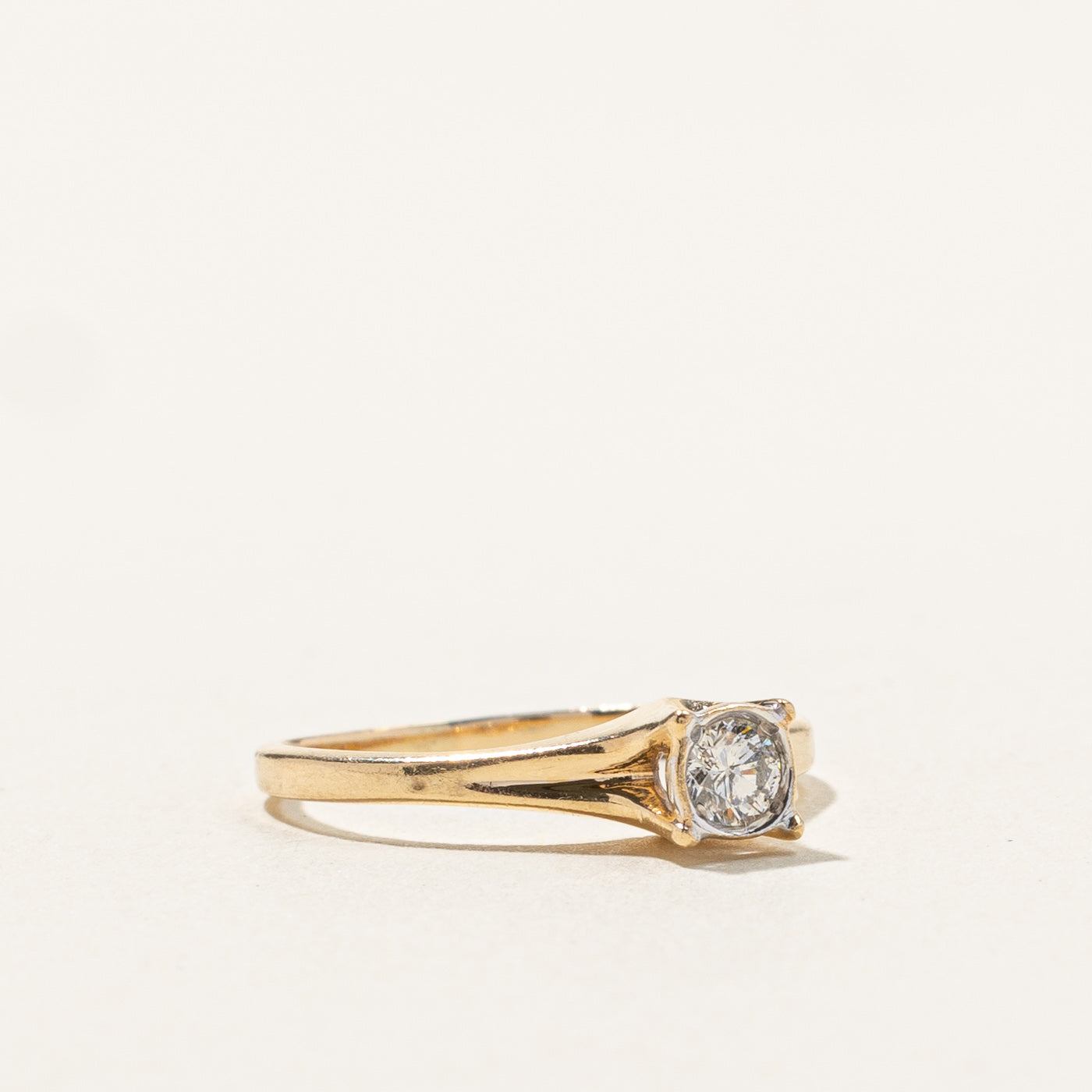 Solitaire Diamond Ring | 0.18ct | SZ 4 |