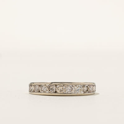 Channel Set Semi Eternity Diamond Band | 0.78ctw | SZ 7.25 |