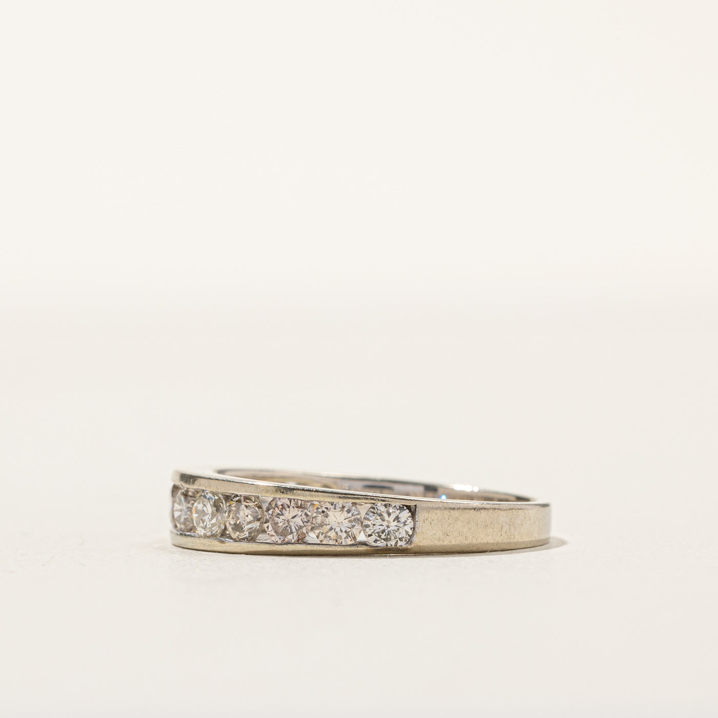 Channel Set Semi Eternity Diamond Band | 0.78ctw | SZ 7.25 |