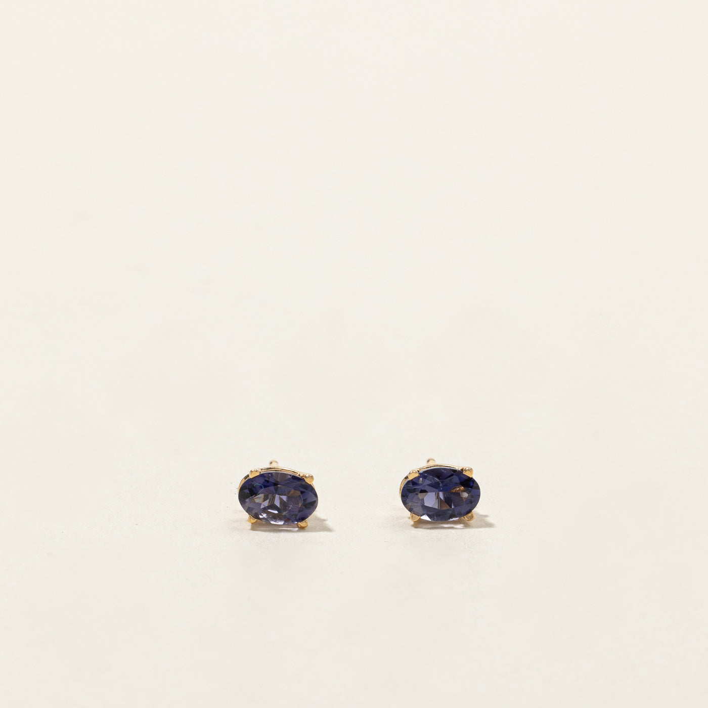 Iolite Stud Earrings | 0.84ctw |