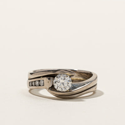 Bypass Canadian Diamond Wedding Set | 0.59ctw | SZ 6.5 |