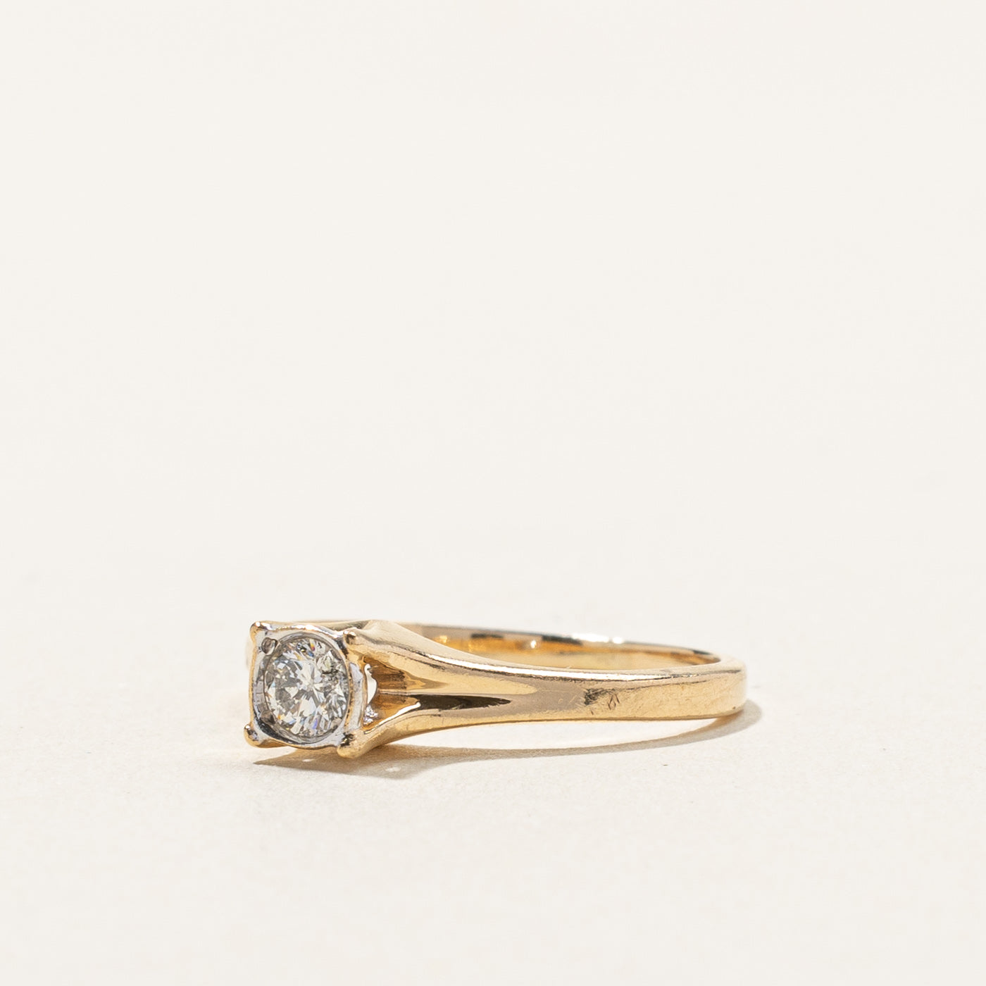 Solitaire Diamond Ring | 0.18ct | SZ 4 |