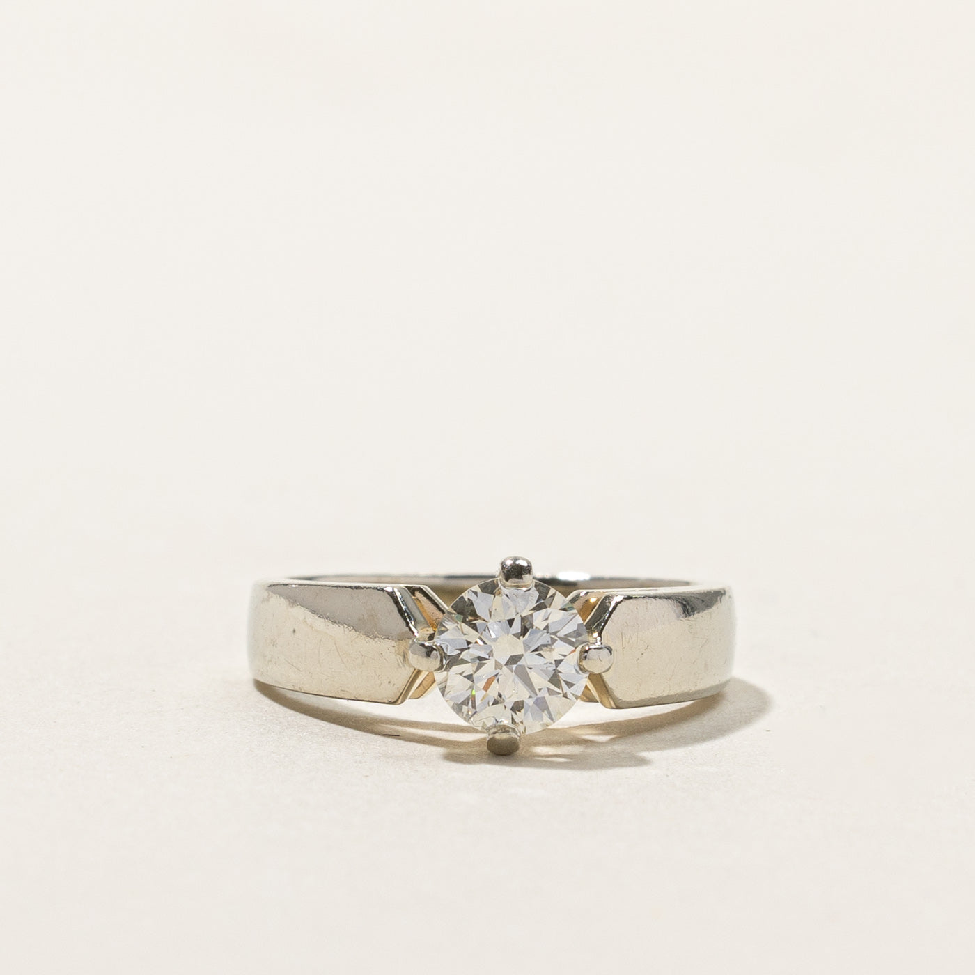 Solitaire Diamond Engagement Ring | 0.60ct SI1/SI2 K/L | SZ 4 |