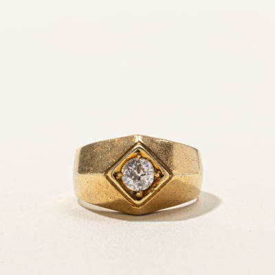 Solitaire Old European Diamond Dome Ring | 0.46ct | SZ 6.25 |