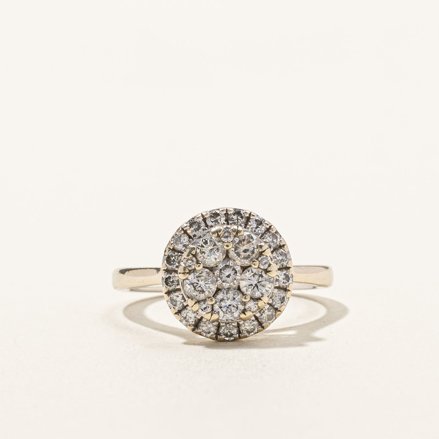 Cluster Set Diamond Halo Design Ring | 1.00ctw | SZ 6.25 |