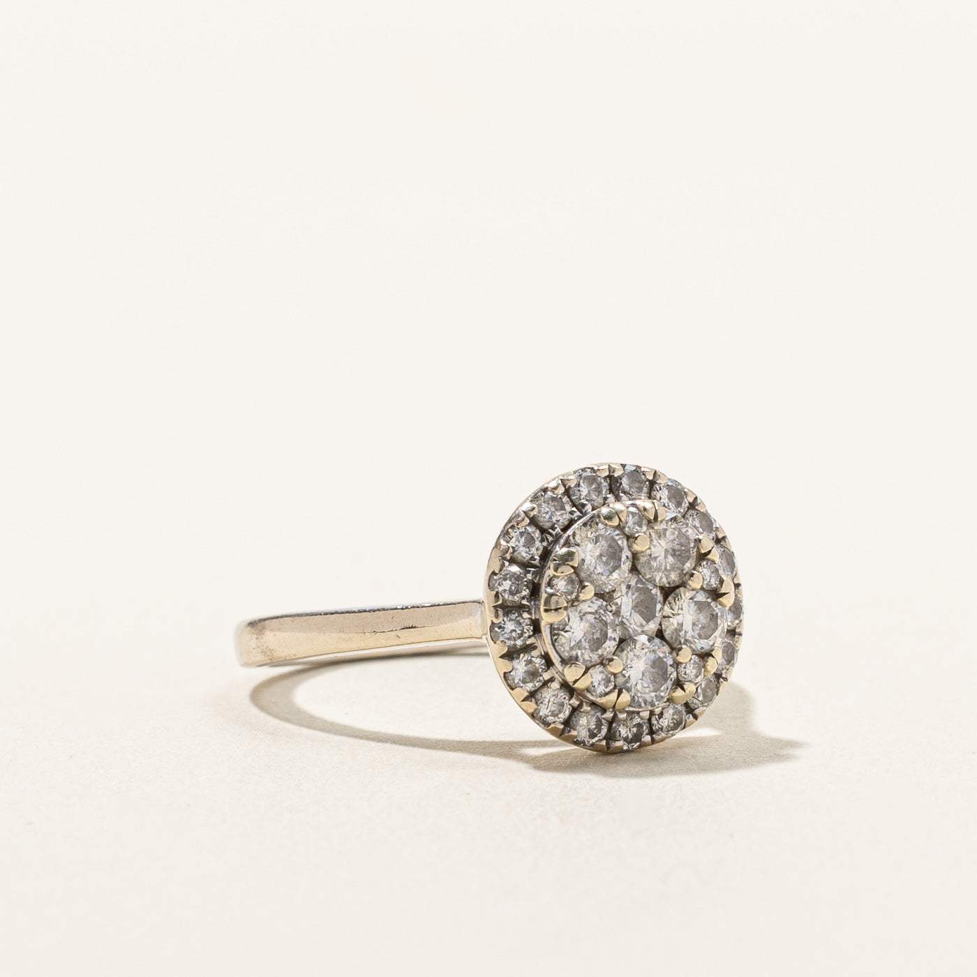 Cluster Set Diamond Halo Design Ring | 1.00ctw | SZ 6.25 |