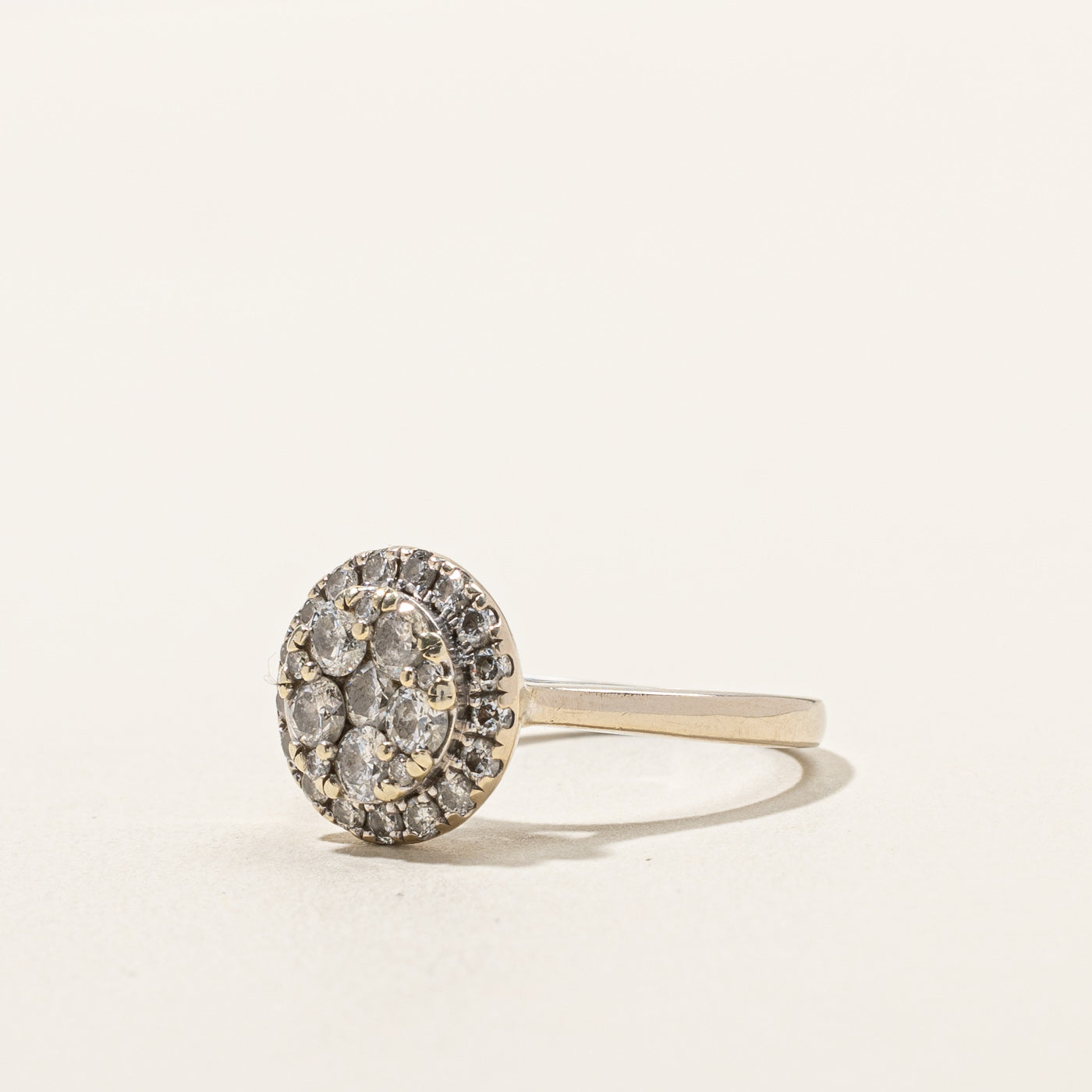 Cluster Set Diamond Halo Design Ring | 1.00ctw | SZ 6.25 |