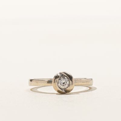 Bezel Set Diamond Ring | 0.17ct | SZ 6.25 |