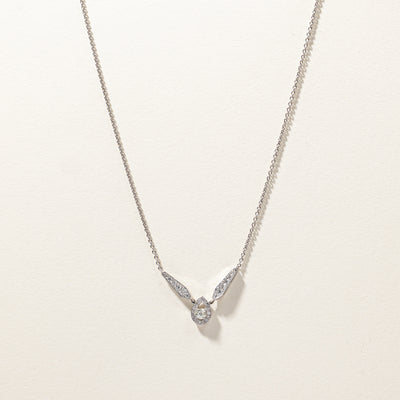 Cluster Diamond Necklace | 0.70ctw | 18