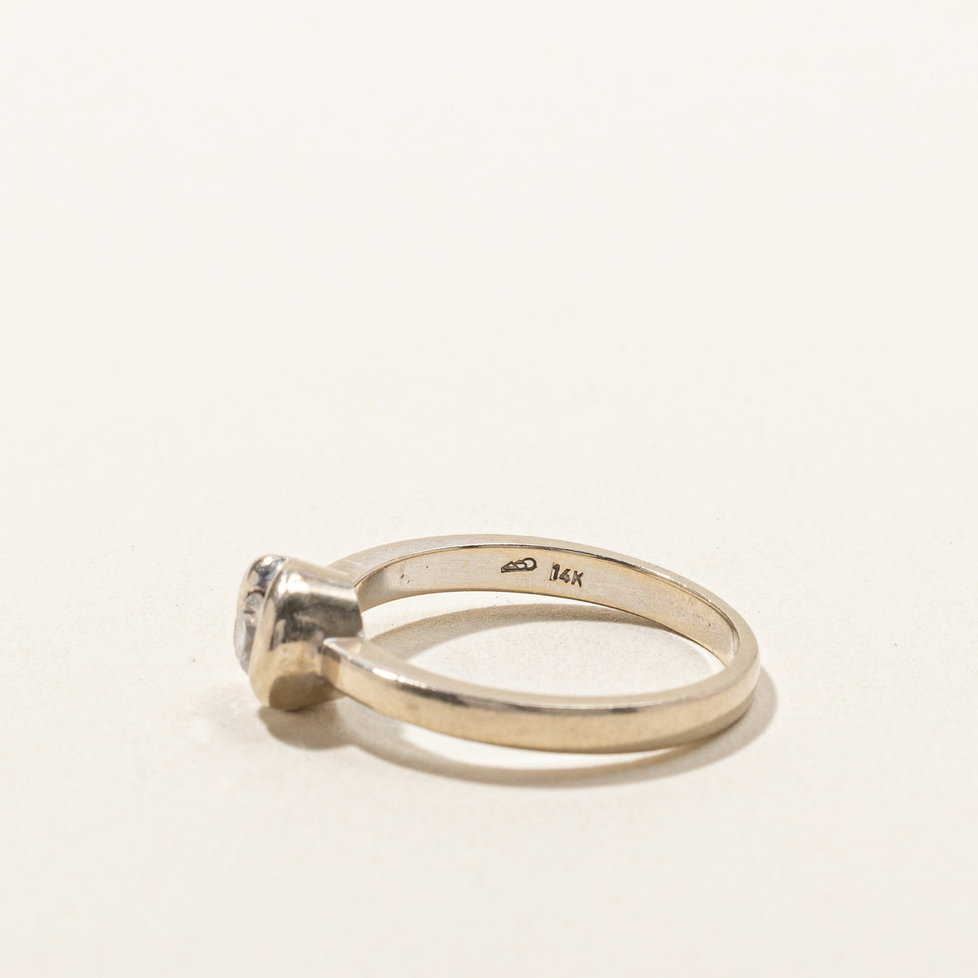 Bezel Set Diamond Ring | 0.17ct | SZ 6.25 |