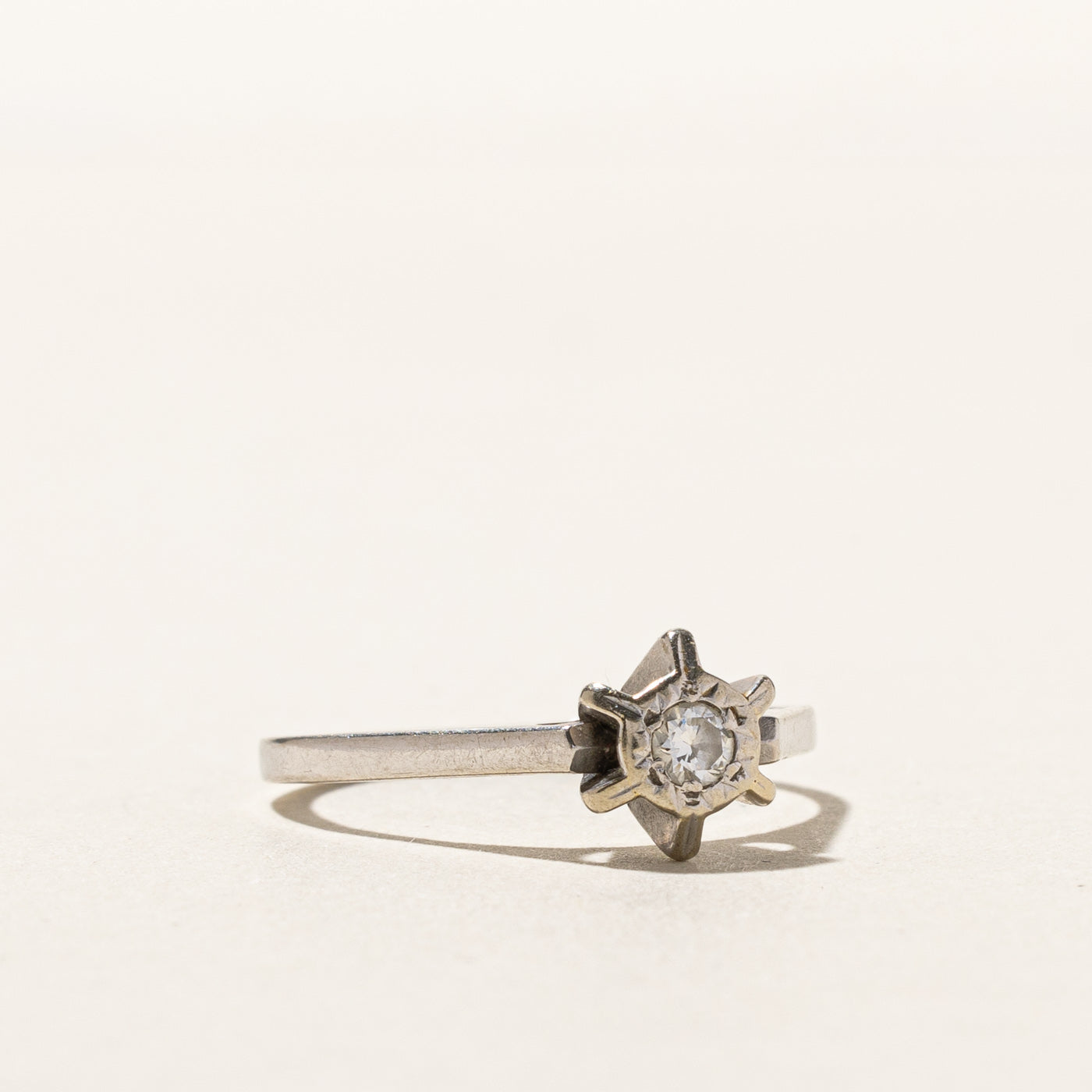 Claw Set Diamond Ring | 0.09ct | SZ 7.25 |