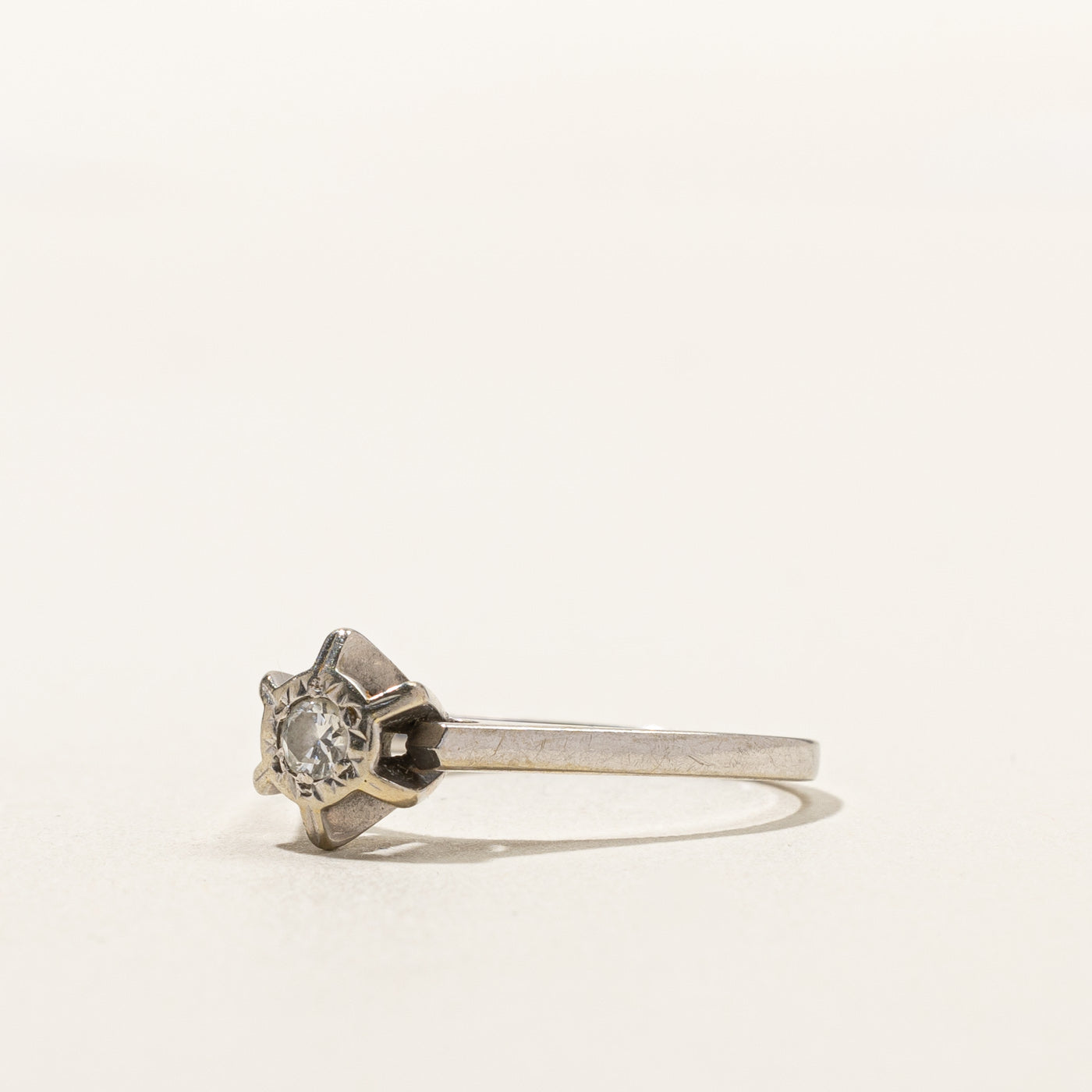 Claw Set Diamond Ring | 0.09ct | SZ 7.25 |