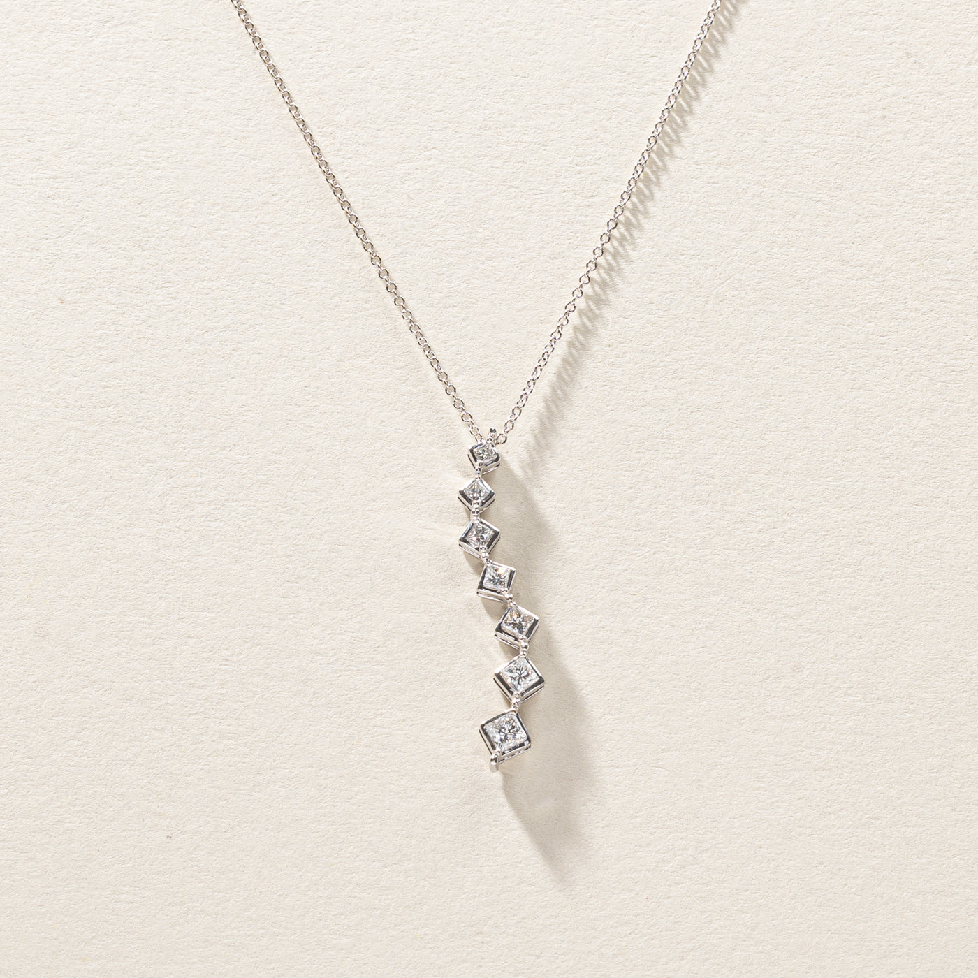 Diamond Journey Pendant Necklace | 0.75ctw | 16"|