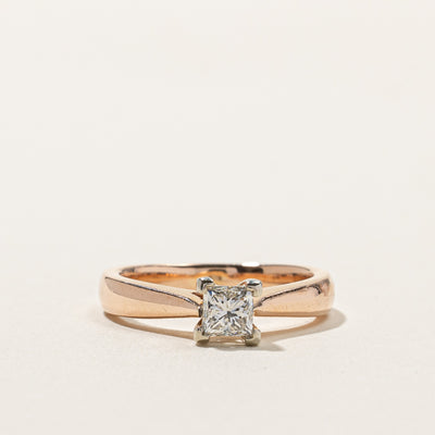 Princess Cut Diamond Reverse Tapered Ring | 0.53ct | SZ 6.25 |
