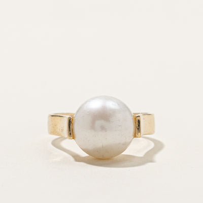 Tension Set Pearl Ring | SZ 7.75 |