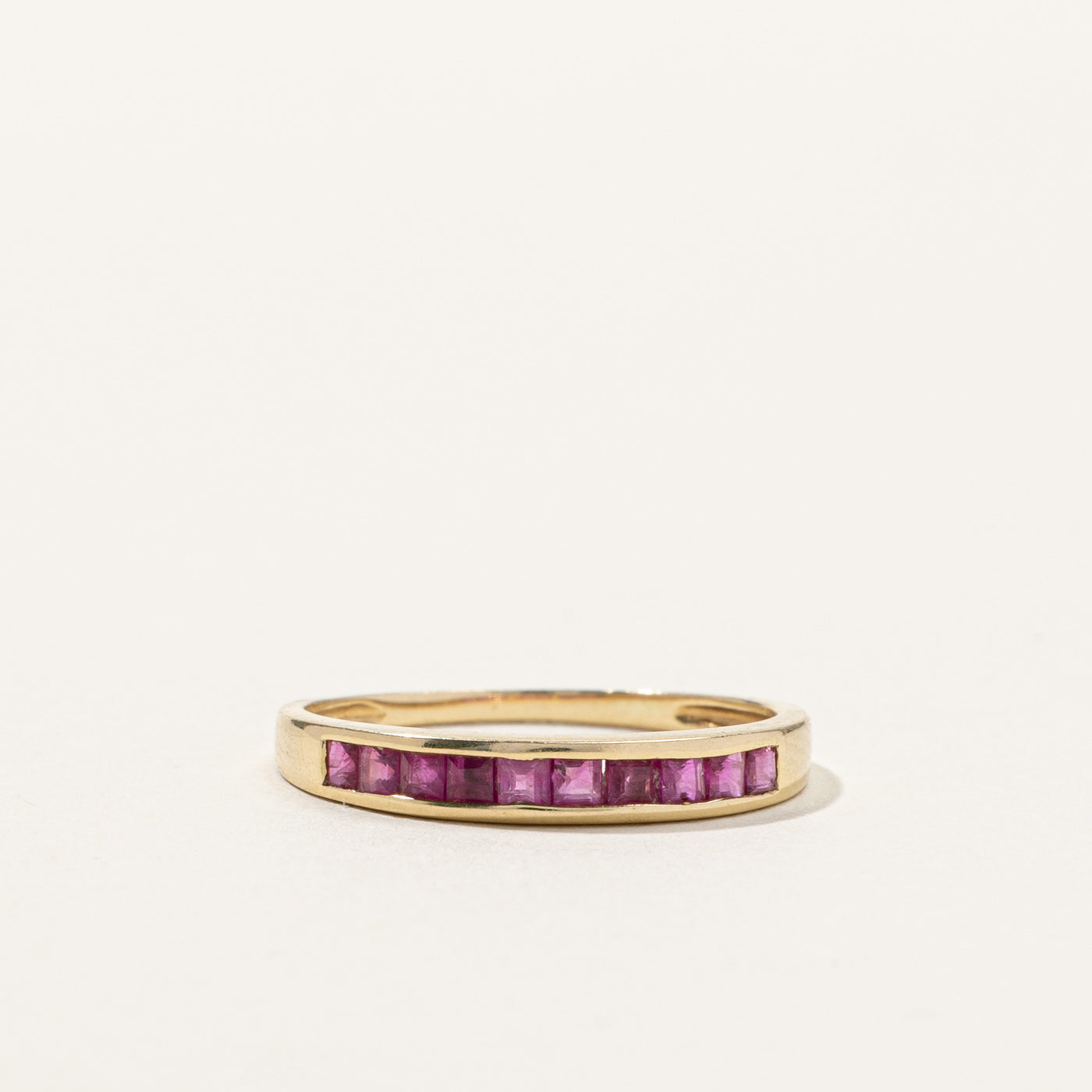 Channel Set Ruby Band | 0.50ctw | SZ 6.5 |