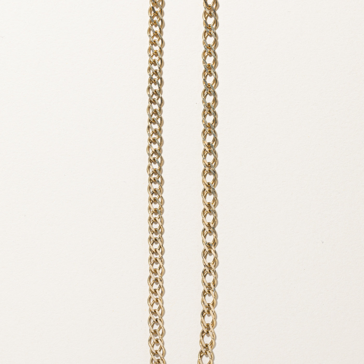 Yellow Gold Double Curb Link Chain | 20