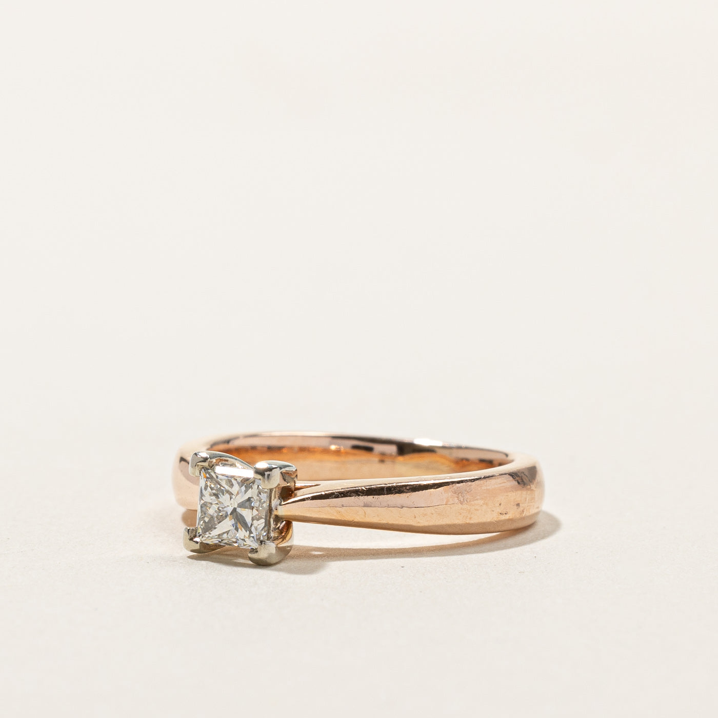 Princess Cut Diamond Reverse Tapered Ring | 0.53ct | SZ 6.25 |