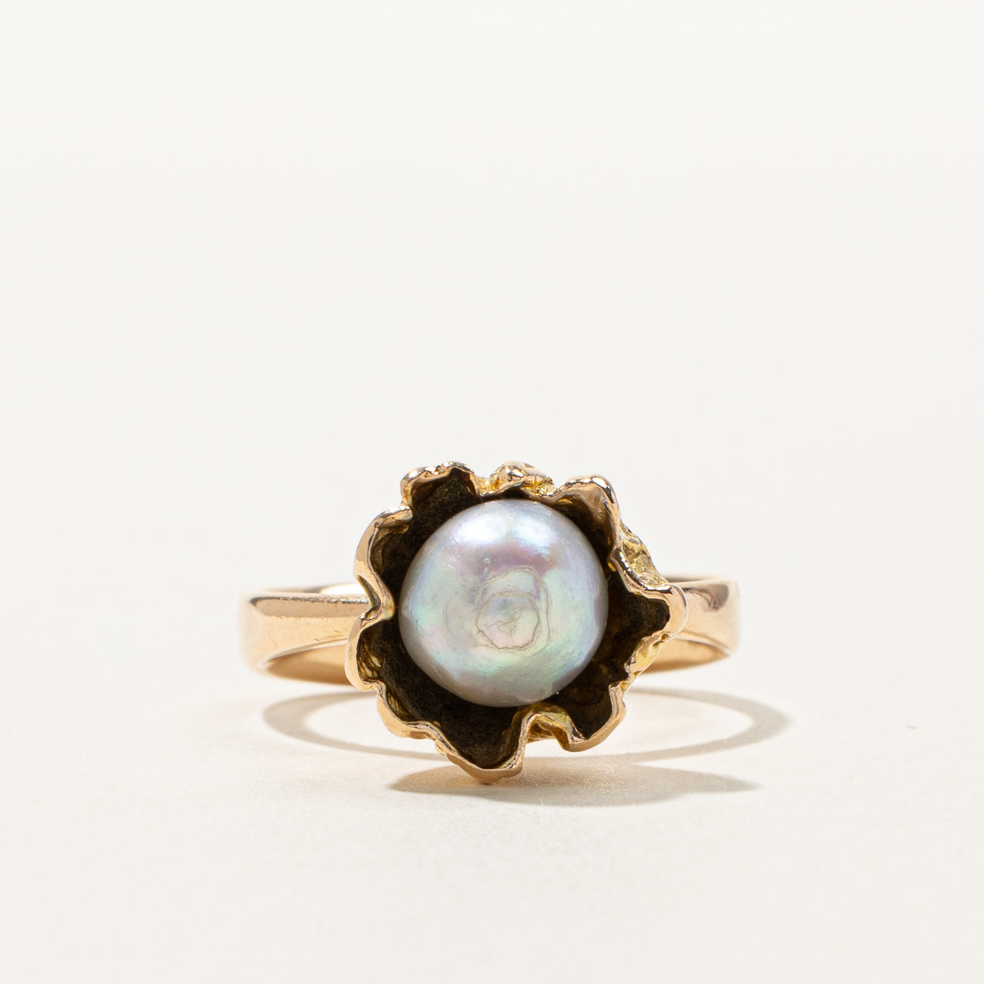 High Set Baroque Pearl Ring | SZ 6.5 |