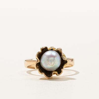 High Set Baroque Pearl Ring | SZ 6.5 |