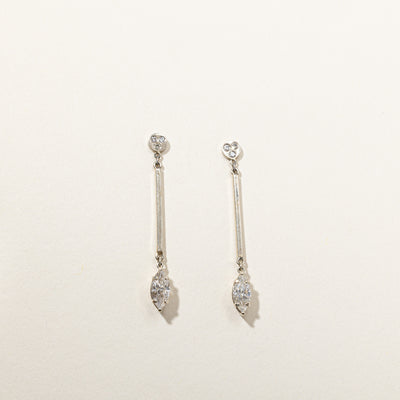 Marquise Diamond Drop Earrings | 1.40ctw |