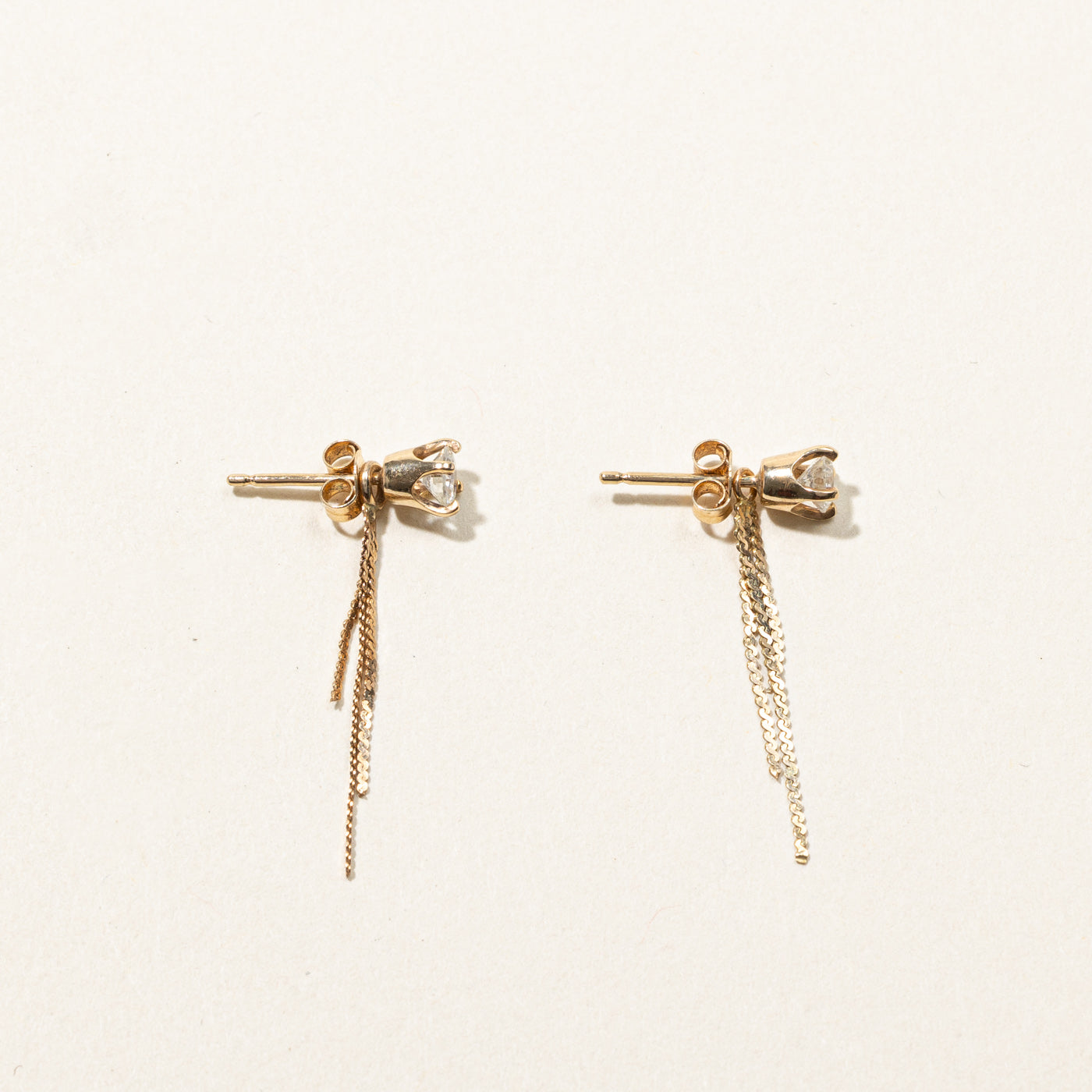 Solitaire Diamond & Dangle Jacket Earrings | 0.46ctw |