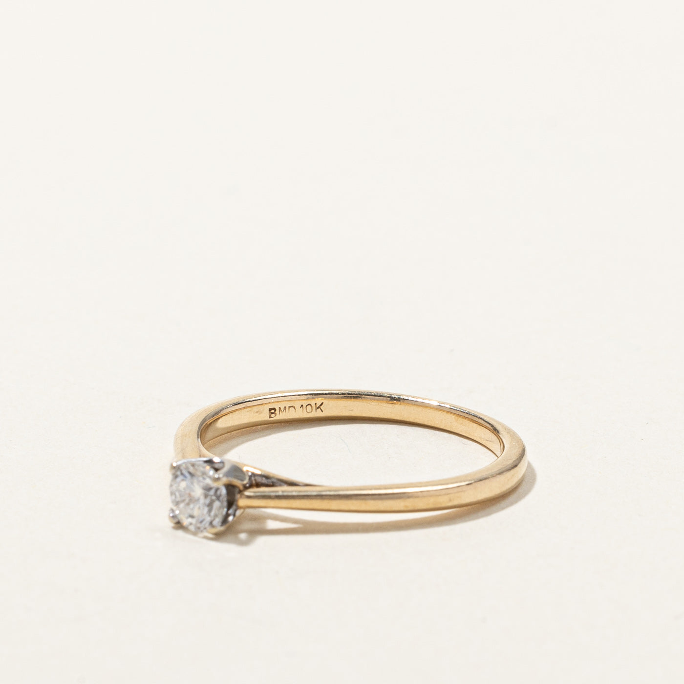 Solitaire Diamond Ring | 0.22ct | SZ 6.5 |