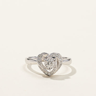 Diamond Heart Ring | 0.33ctw | SZ 6.5 |