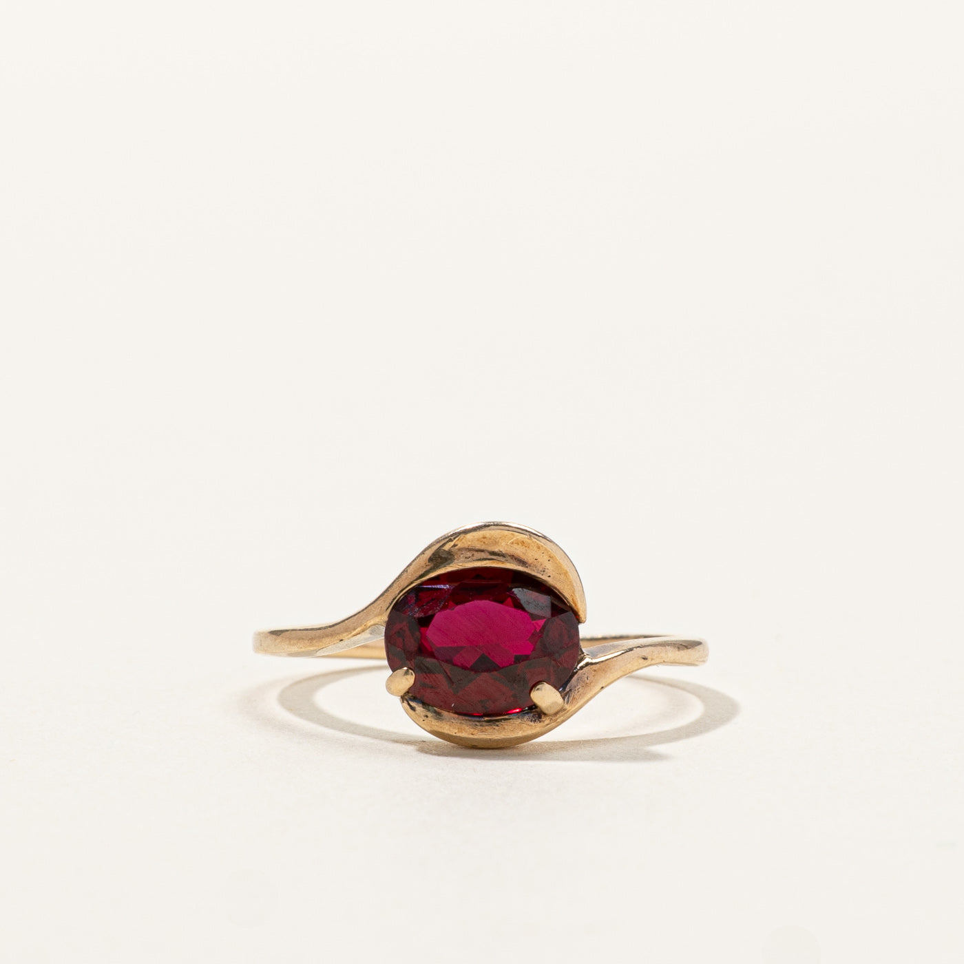 Bague rubis contournée | 1,25 ct | Taille 6 | 