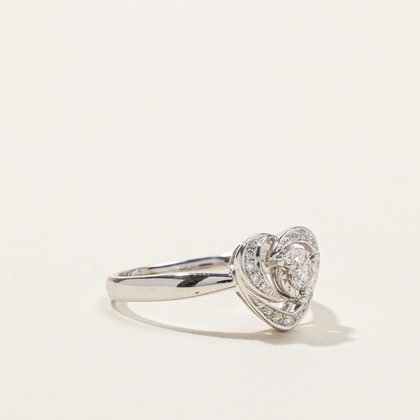 Diamond Heart Ring | 0.33ctw | SZ 6.5 |