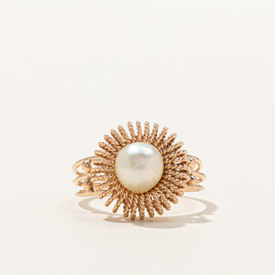 Textured Pearl Ring | SZ 7.25 |