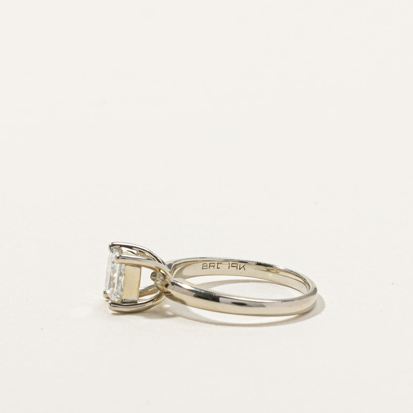 Solitaire Princess Diamond Ring | 0.71ct VS2 J | SZ 3.75 |