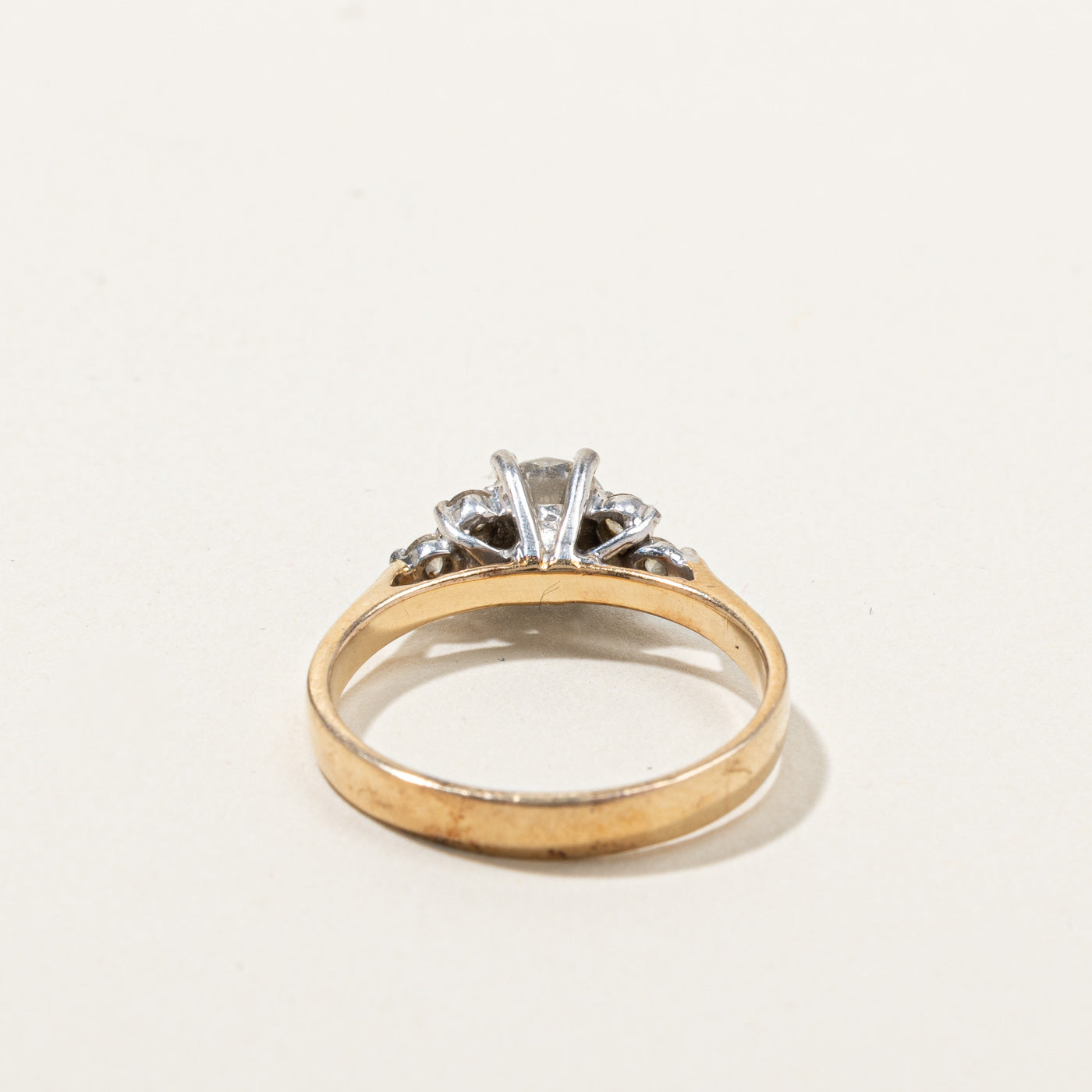 High Set Cluster Diamond Ring | 0.71ctw VS2 E | SZ 6.5 |