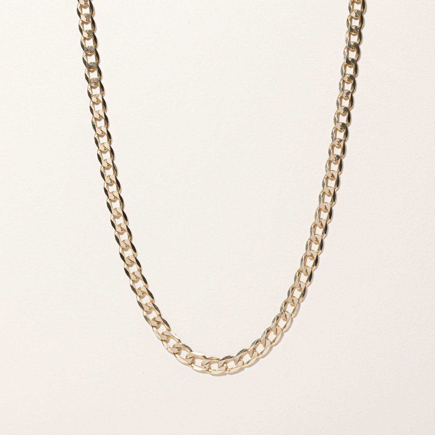 Yellow Gold Curb Link Chain | 24