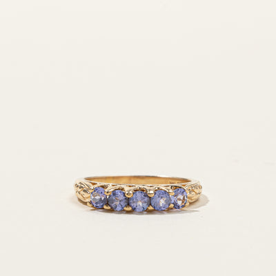 Five Stone Tanzanite Ring | 1.00ctw | SZ 8.5 |