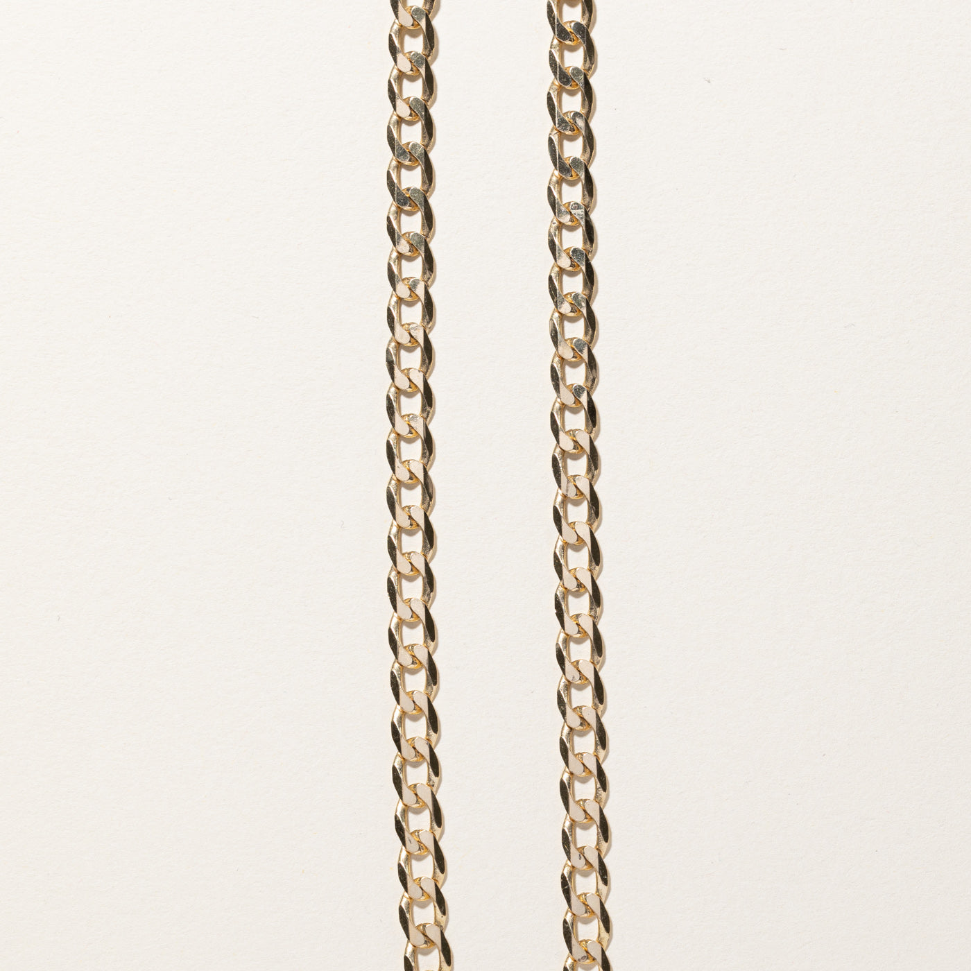 Yellow Gold Curb Link Chain | 24