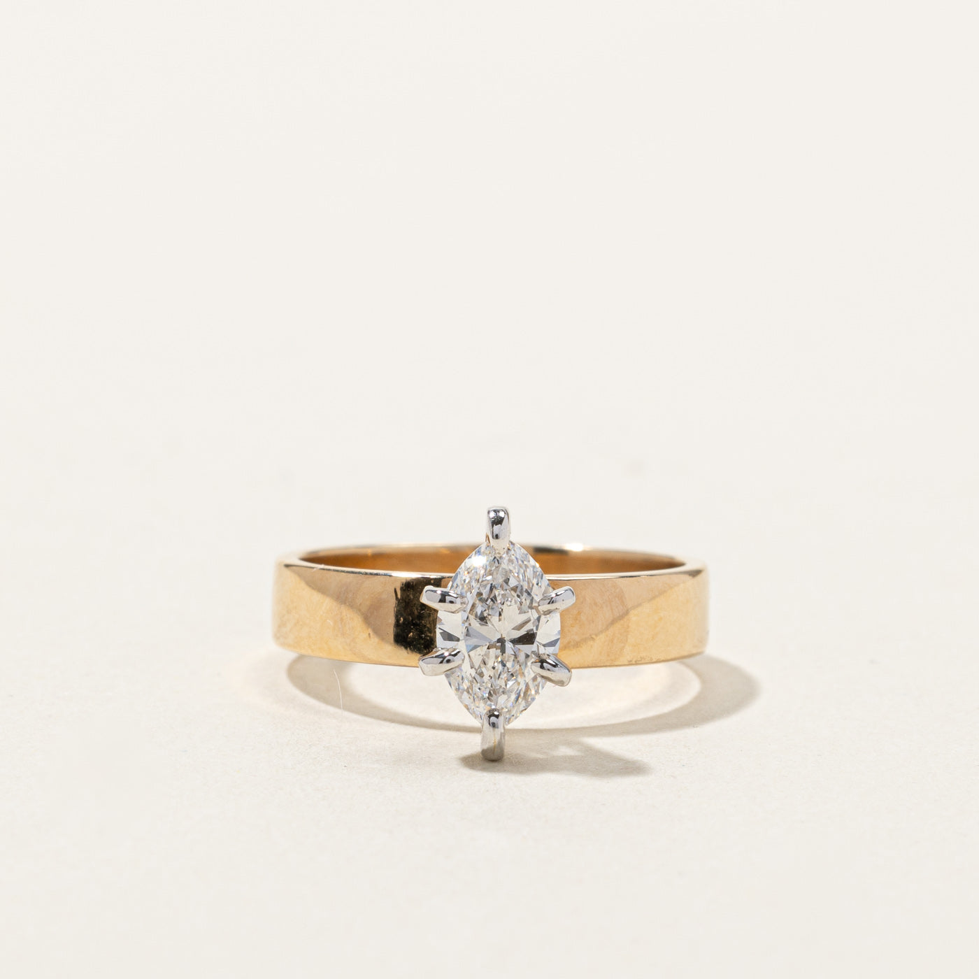 Solitaire Marquise Cut Diamond Ring | 0.74ct | SZ 5.5 |