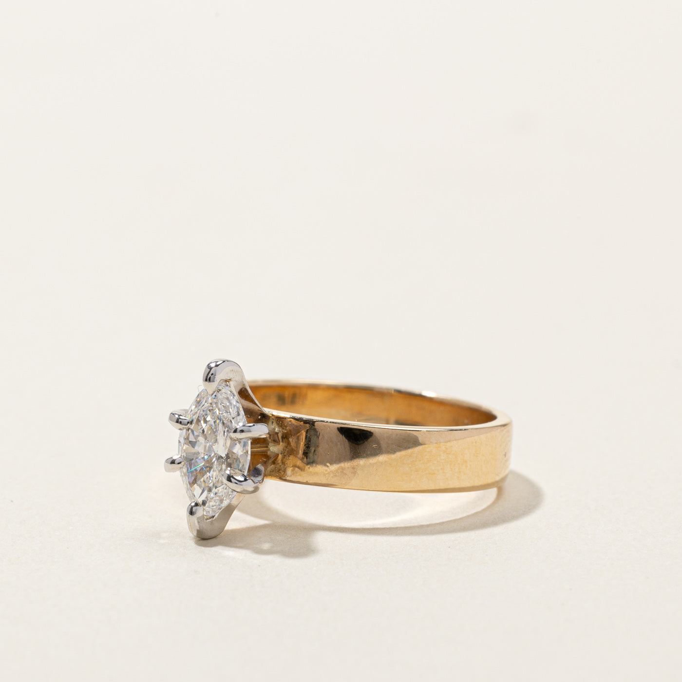 Solitaire Marquise Cut Diamond Ring | 0.74ct | SZ 5.5 |