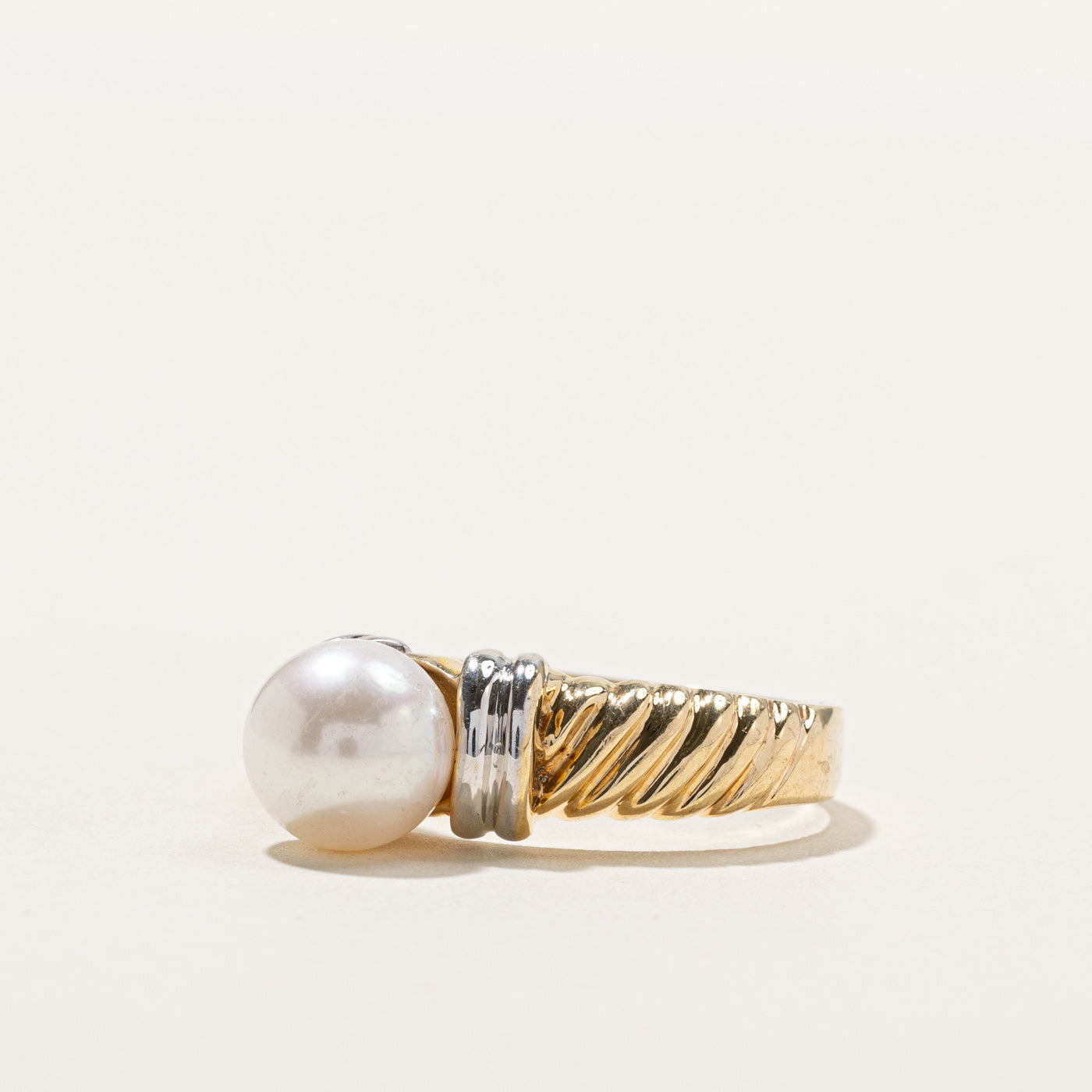 Textured Pearl Ring | SZ 9.25 |