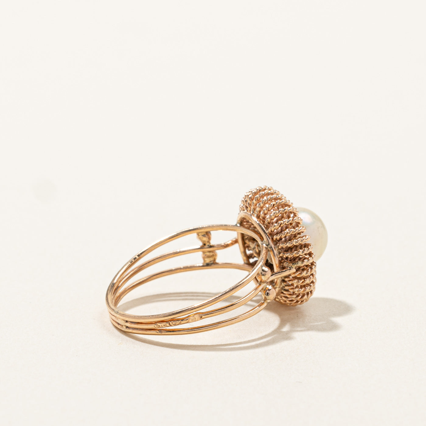 Textured Pearl Ring | SZ 7.25 |