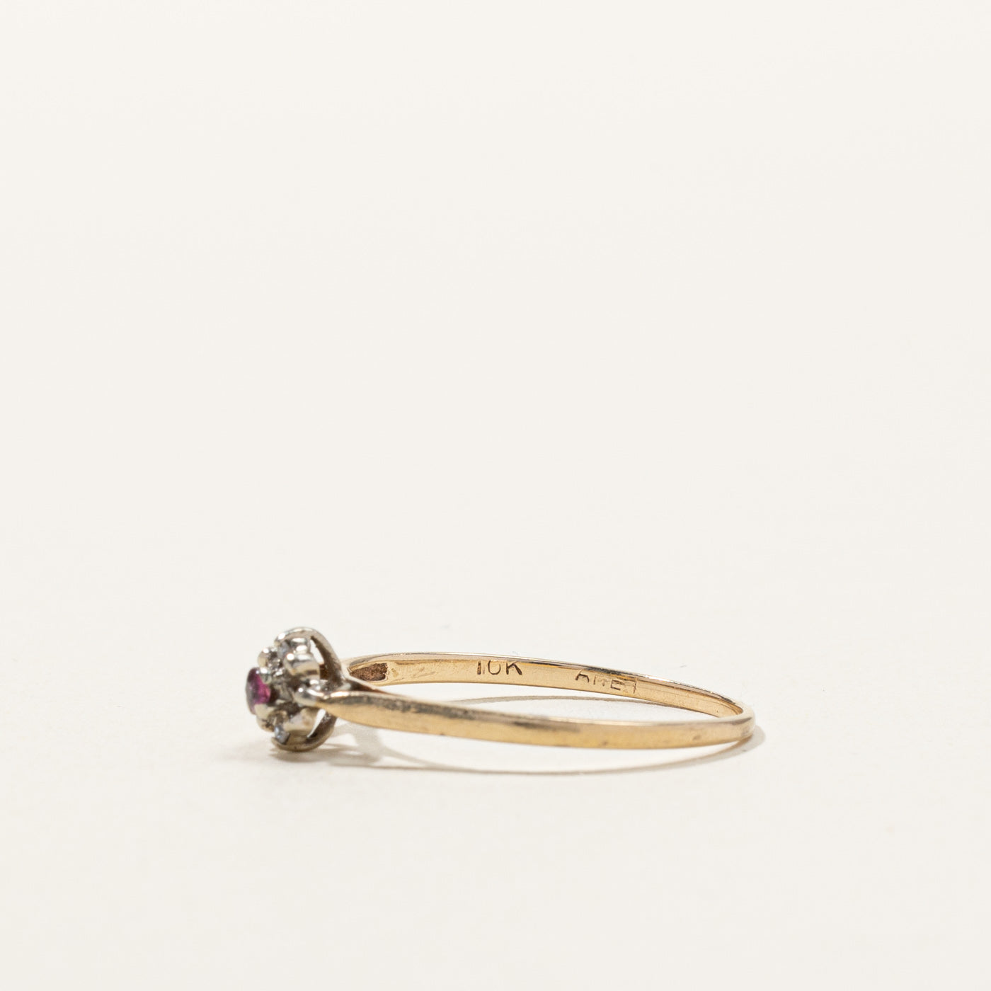 Ruby & Diamond Ring | 0.03ct | 0.02ctw | SZ 5.25 |