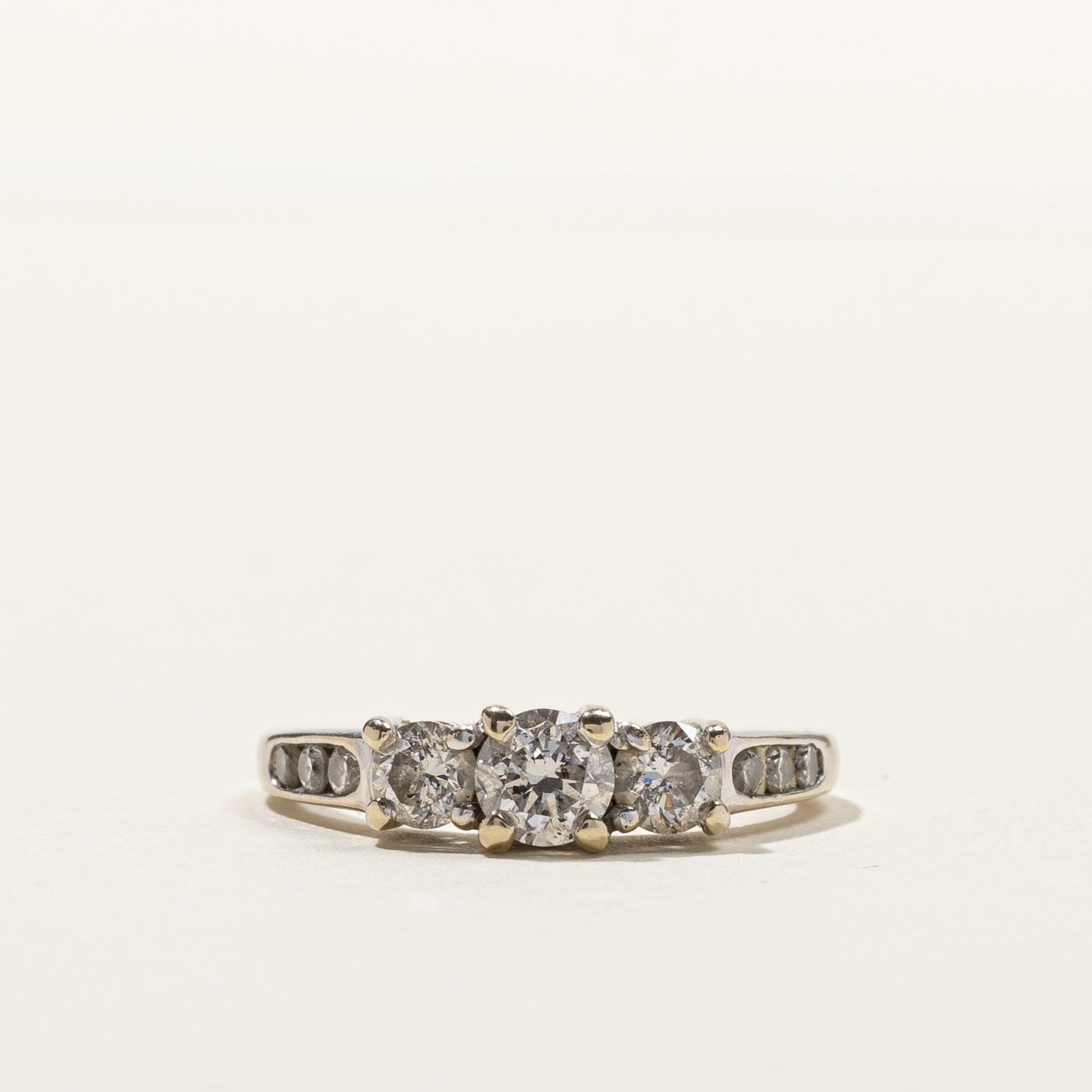 Three Stone Diamond Ring | 0.84ctw | SZ 6.25 |