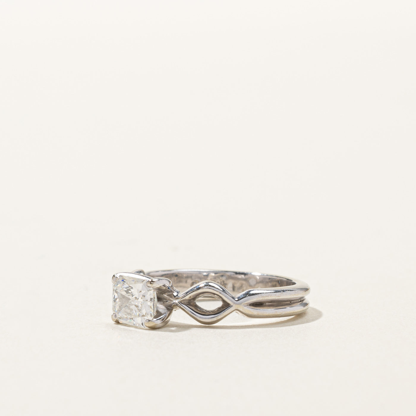 Solitaire Radiant Cut Diamond Ring | 0.79ct SI1 F | SZ 5.5 |