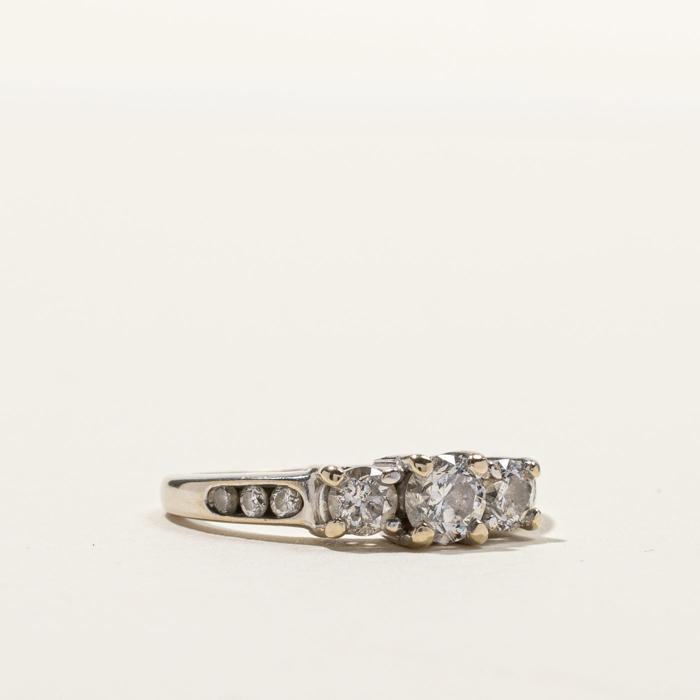 Three Stone Diamond Ring | 0.84ctw | SZ 6.25 |
