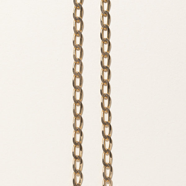 Yellow Gold Curb Link Chain | 20