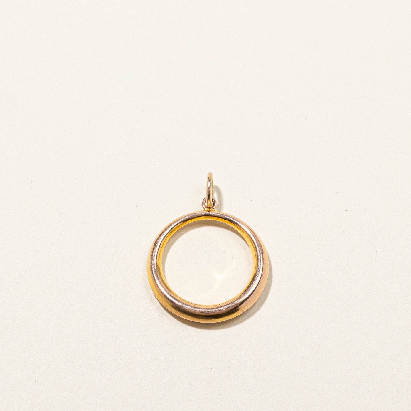 Yellow Gold Circle Pendant